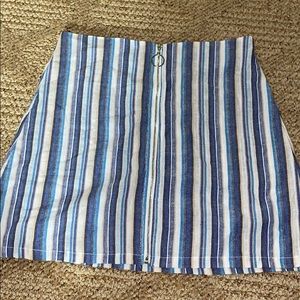 SHEIN STRIPED SKIRT WITH O-RING